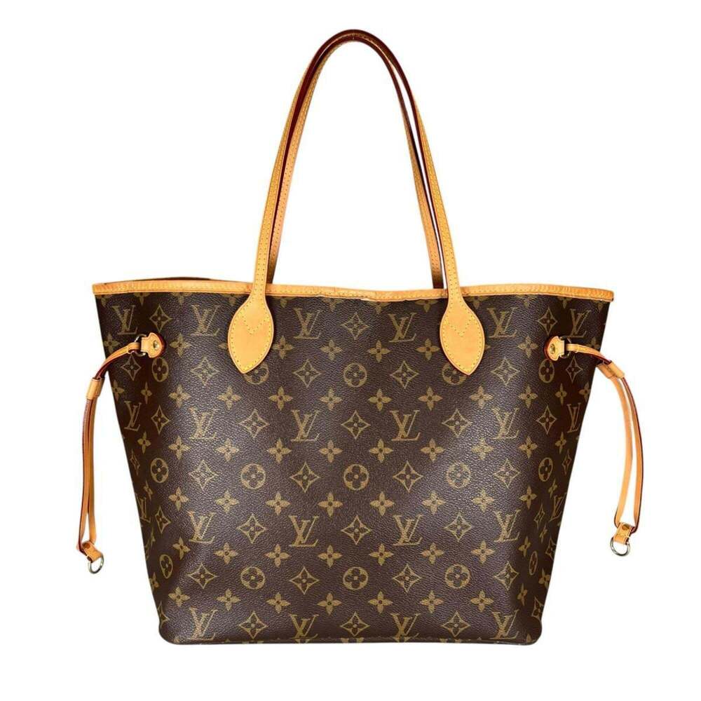 LOUIS VUITTON Brown Monogram Canvas Neverfull MM Tote Bag